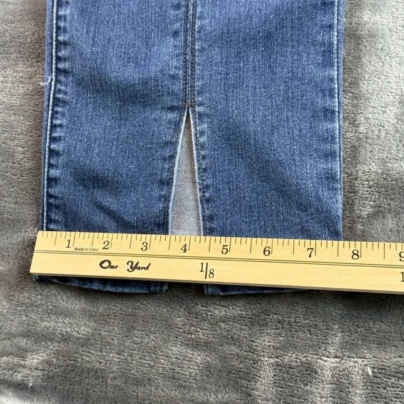 Democracy Women's Jeans "Ab Solution" Size 14 Split Hem Straight Leg - Picture 9 of 10